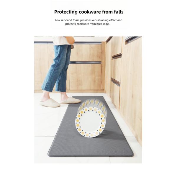Противоскользящий кухонный коврик из ПВХ для защиты от водонепроницаемых пятен и жиров в ванной
