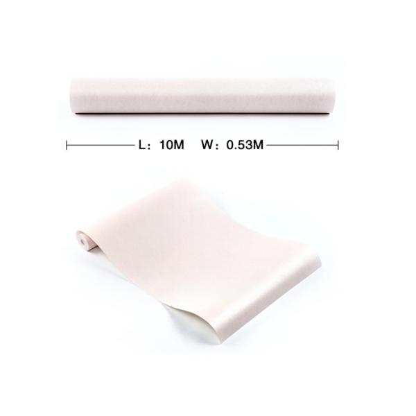 Som - absorvendo o papel de parede não tecido/papel de parede cor-de-rosa moderno para a casa, 0.53*10m