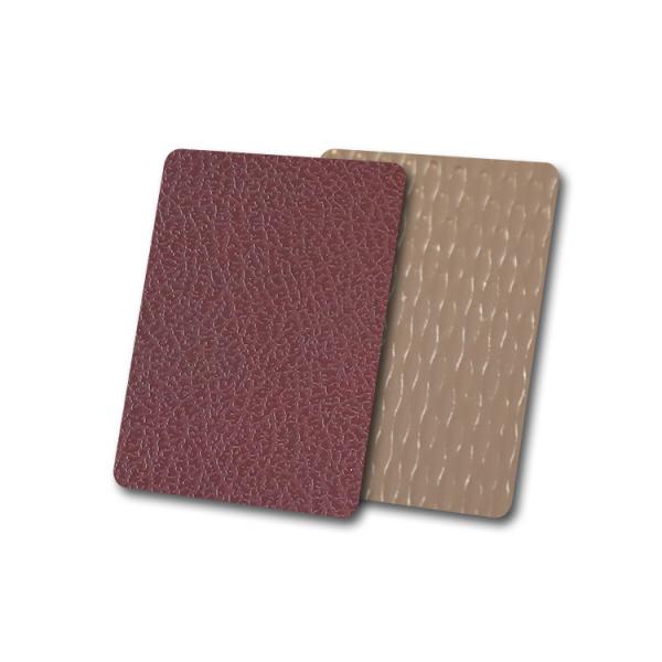 Red Color Embossed Stainless Steel Sheet Inoxidable Anti Corrosion
