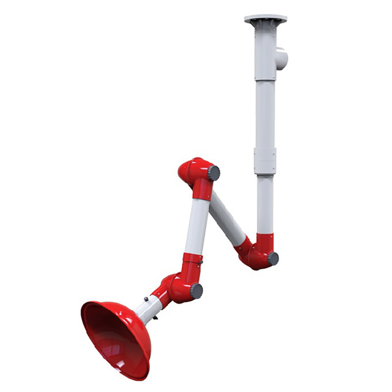 Durable Laboratory Accessories Ceiling Mounted Lab Extraction Arm Flexible