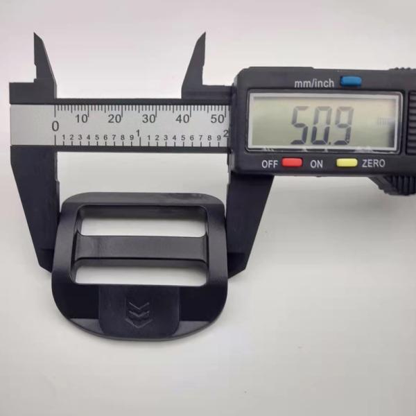 Garment Half Round Plastic Tri Glide Buckle 50mm Plastic Fasteners For Straps