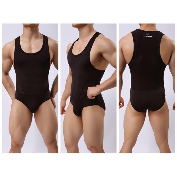 One piece спортзала Sportswear синглета носки людей Wrestling покрывает комбинезон фитнеса