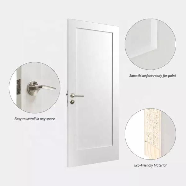 Customized Wooden Design Hard Wood Shaker Interior Door For Apartment