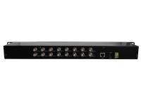 ethernet 170Mbps sobre portos coaxiais do conversor 16 BNC 1 Gigabit Ethernet