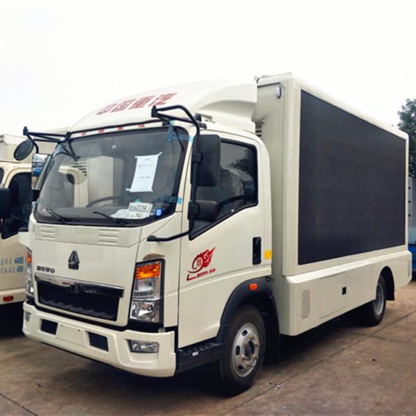 P5 Mobile LED Display Trailer HOWO 4x2 Mobile Digital Advertising Vehicle 3 Sides