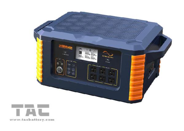 Bateria de lítio portátil exterior do sistema 2000W 3.7V do armazenamento de energia