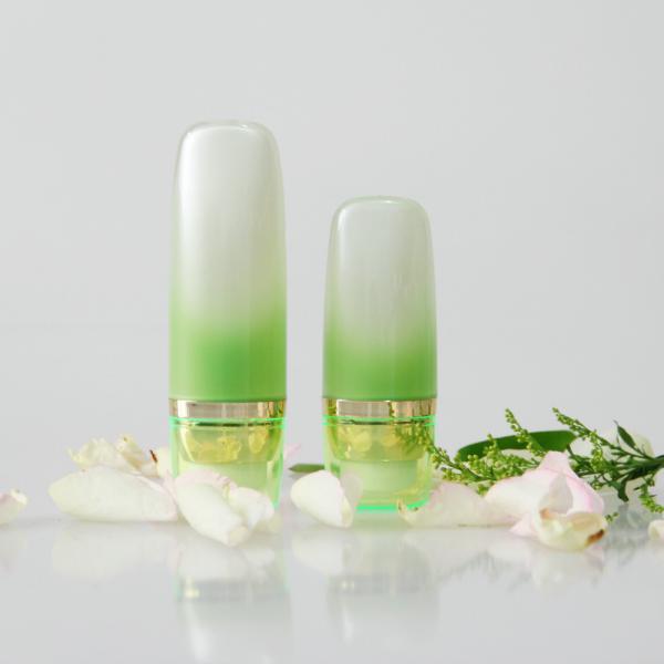 a loção 30ml plástica firme engarrafa garrafas cosméticas acrílicas da bomba do creme da luz do sol do BB