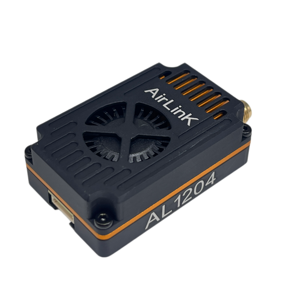Kimpok AirLink AL1304 1.2GHz/1.3GHz 4WFPV Video Transmitter Wireless Data Transmission Module 1.2GHz 4W High Power Long Distance Signal Sender with Compact