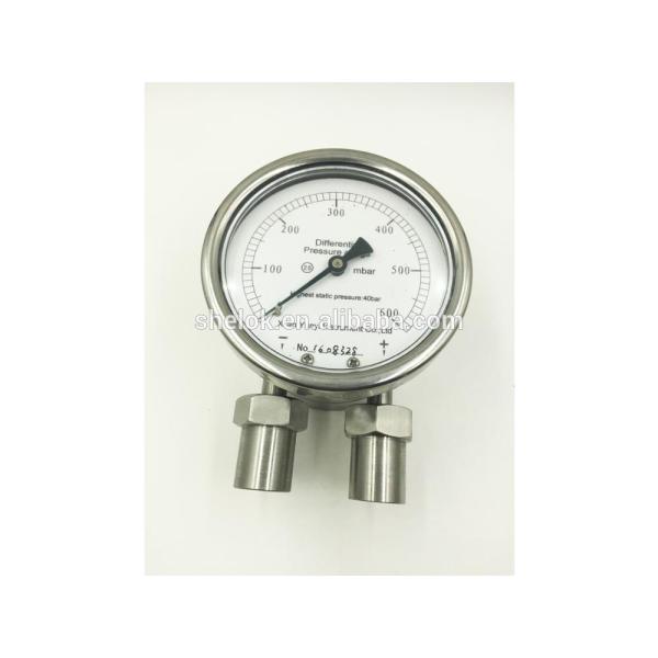 Stainless steel oil filled pressure gauge
