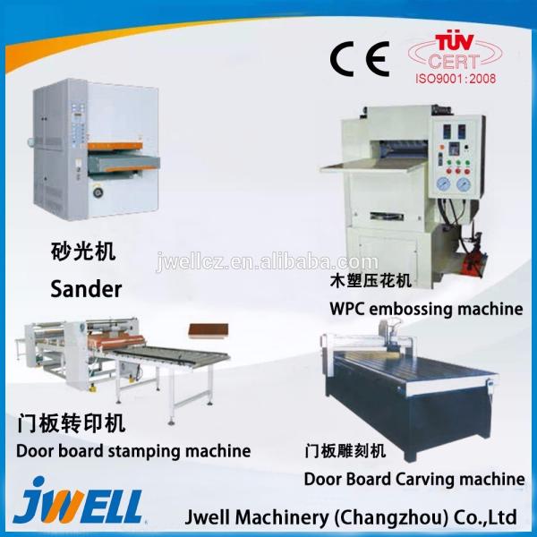 Jwell fully automatic WPC plastic extrusion line for PE&PP