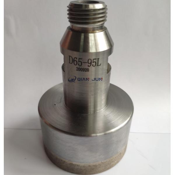 100mm Dia Diamond Glass Drill Bits Threaded Diamond Hole Saw For Glass