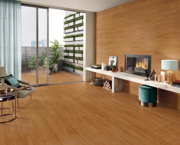 Porcelaine en bois jaune brun pour le salon et la chambre à coucher