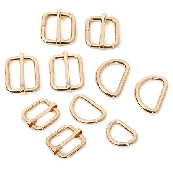 Golden Multipurpose Handbag Rings Hardware D Ring Fadeless Stainless Steel ODM