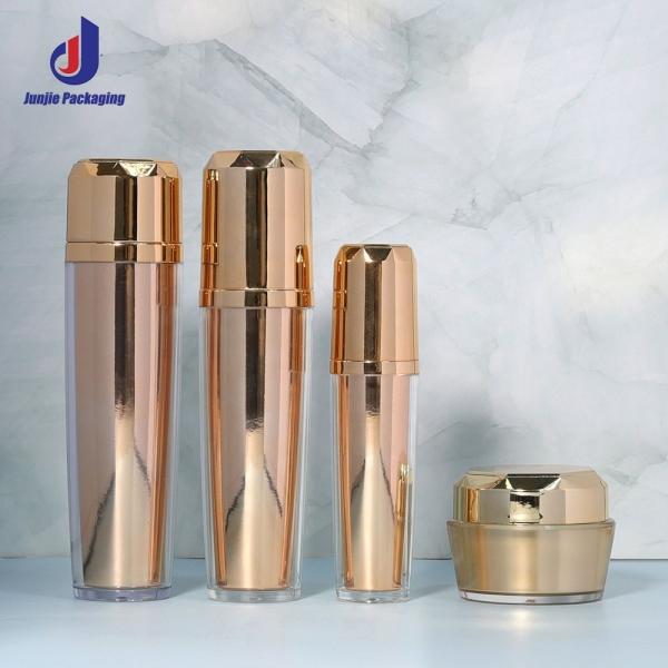Acrylic Plastic Bottle 40ml / 100ml Lotion Bottles Empty For Luxury Skincare Cosmetic Packaging