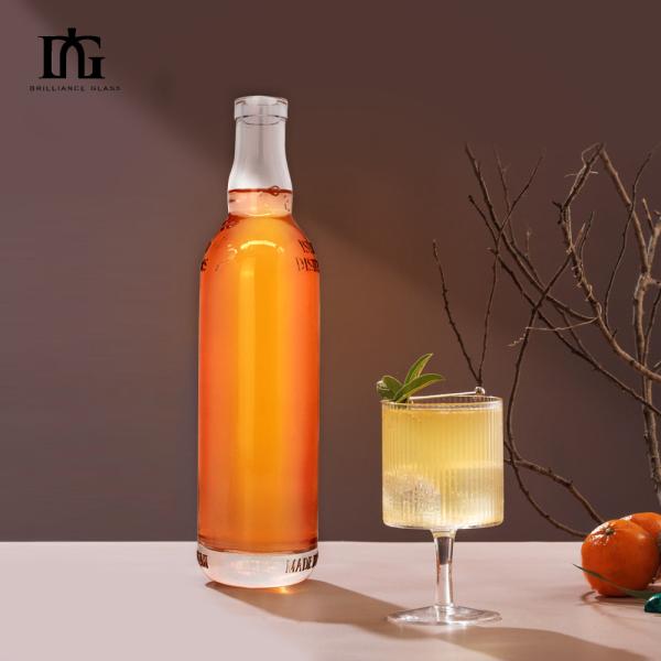 Body Material Glass 750ml 500ml Whiskey Gin Whisky Bottle for Beverage and Perfume