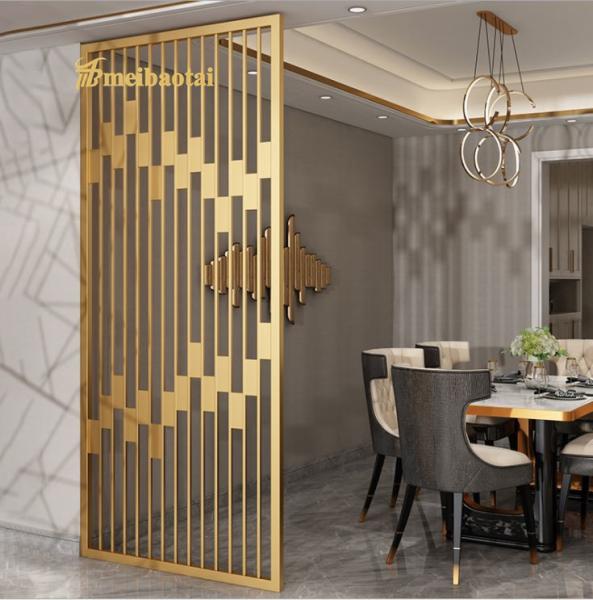 O divisor de sala de aço inoxidável de PVD, laser de 30mm cortou o painel de aço decorativo da privacidade