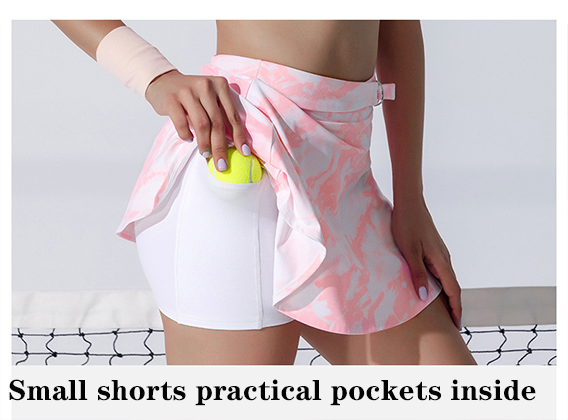 Юбки краткости двойного слоя женщин Skorts гольфа тенниса Wicking пота