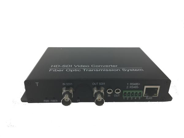 1080p/60hz 2 Channel HD SDI fiber optic transmitter and receiver 1310nm / 1550nm Wavelength
