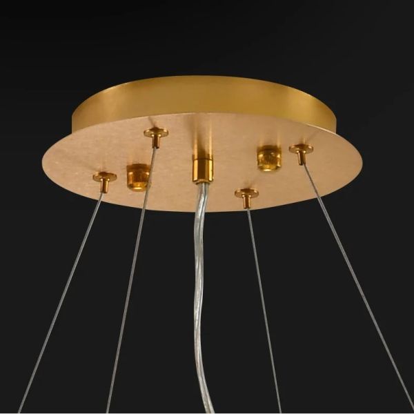 Nordic Ceiling Crystal Chandelier Gold Luxury Pendant Light  （WH-AP-672）