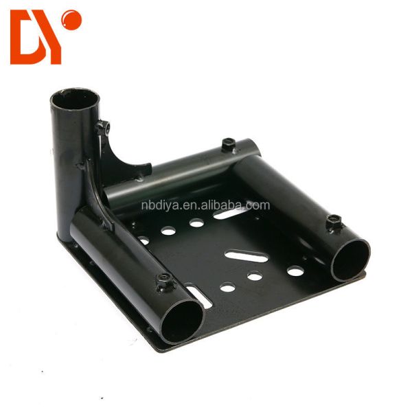 Heavy Duty Cold-Rolled Steel Caster Flag Wheel Base for Pipe Rack System and Handcart Caster Wheel