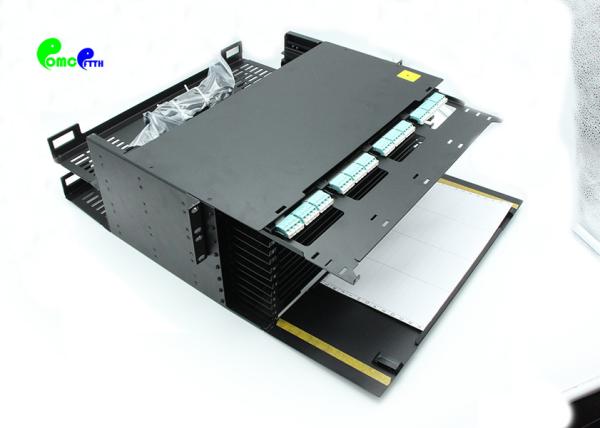 19' 4U 576F Rack Mount MTP MPO Cassette Patch Panel With Various Adapter