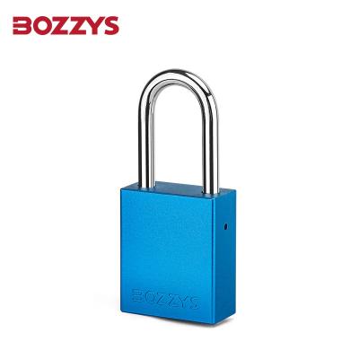 Safety Lockout Solid Aluminum Padlock With Automatic Popup Hardened Steel Shackle