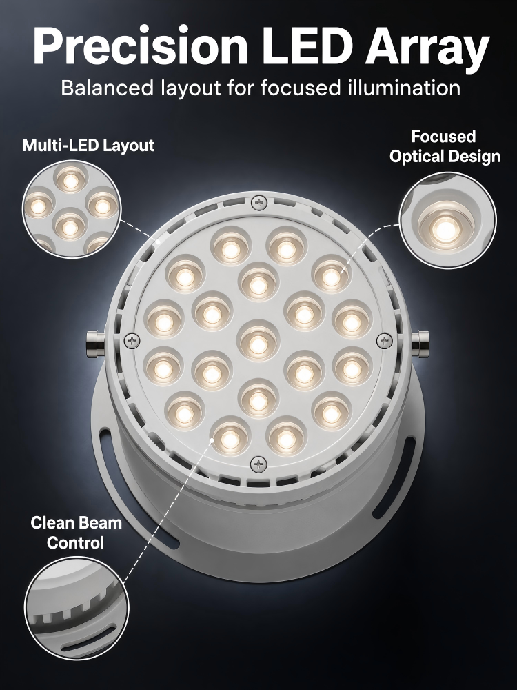 Semi Buried Led Uplights For Trees Die Cast Aluminum IP66 DC24V Outdoor Landscape Light