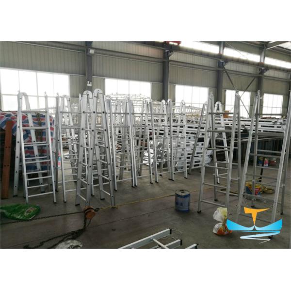 Inclined Marine Boat Ladders ISO5488 Standard Steady For Ship Engine Room