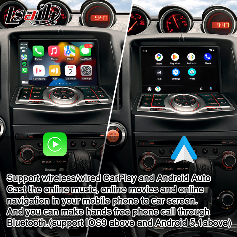 Интерфейс CarPlay андроида автоматический для камер зада наличия Infiniti QX следопыта Nissan 370Z