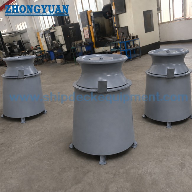 Conical Pedestal Roller Fairlead | DIN 81907 Form B, 80–320 kN
