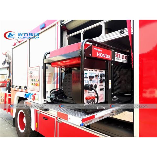 Пожарная машина спасения Howo 4x2 аварийная со складывая краном