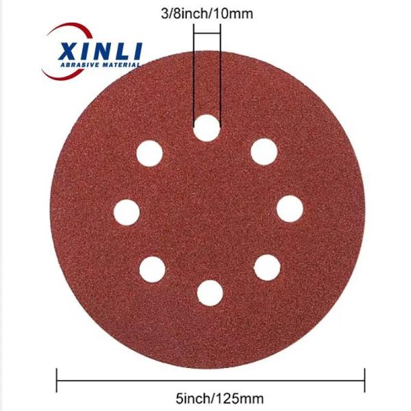 Customized 6 Inch Sanding Discs Round Porous Abrasive Sanding Disc For Car And Metal