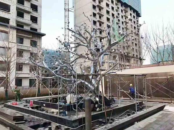 Realistic 4M High 5.5M Long Mirror Stainless Steel Sculpture