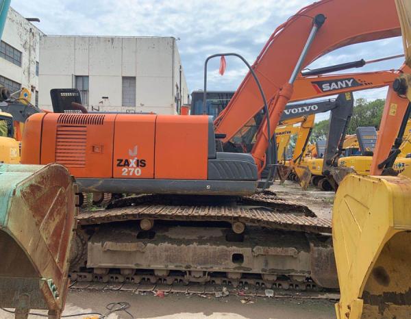 27T 2016 máquina escavadora usada da esteira rolante do ano ZX270 5.5km/H