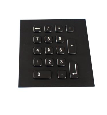 17 teclado industrial do metal do Usb do preto da taxa das chaves Ip65 com disposição feita sob encomenda