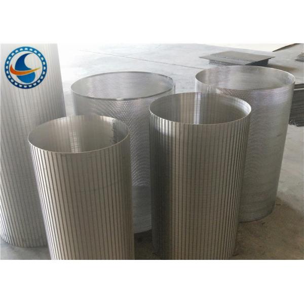 Tubo entalhado Downhole de 250 mícrons, tela de aço inoxidável de Johnson da rigidez alta