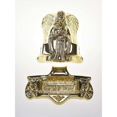 Acessórios de caixão de metal em forma de anjo Revestido de ouro Certificado SGS Exquisita Figura 19#