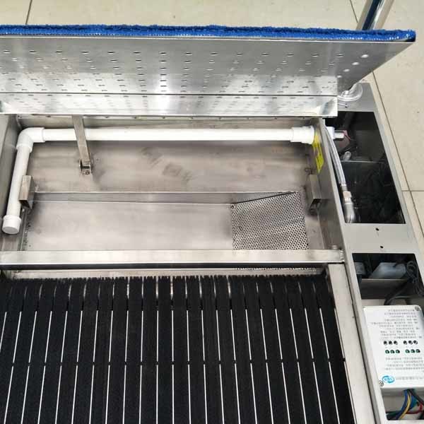 Stainless Steel Auto Shoe Sole Cleaner / Sole Cleaning Machine Wet Clean Type