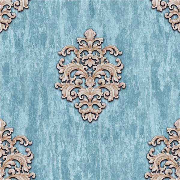 PVC vinyl wallpaper new design classic damask metallic coloe shining washable