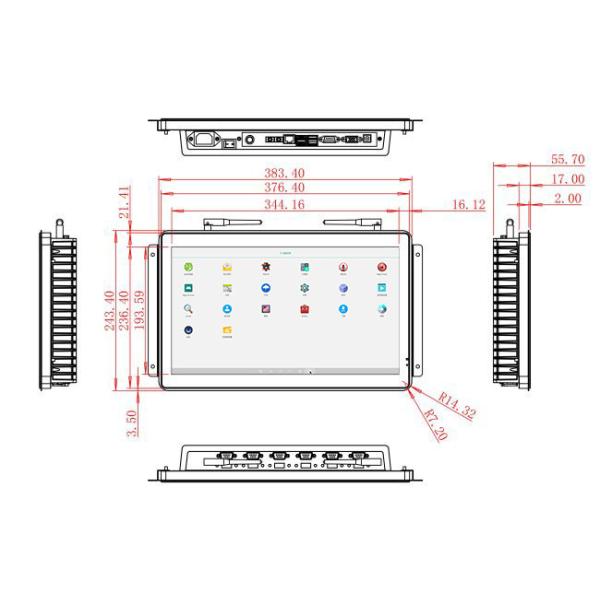 15.6-Inch Android Touch Screen for Retail Kiosks and Payment Terminals