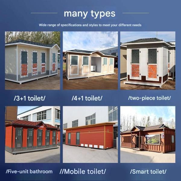 Outdoor Public Toilets Portable and Shower-Ready for Any Occasion