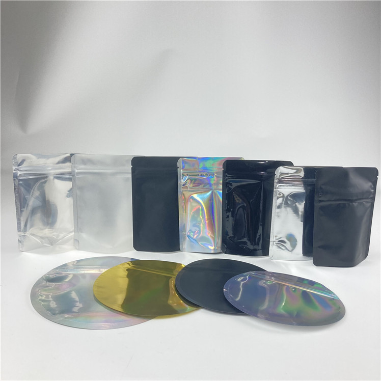 круг Mylar Hologram 3.5g форменный кладет изготовленную на заказ напечатанную упаковку в мешки молнии круга