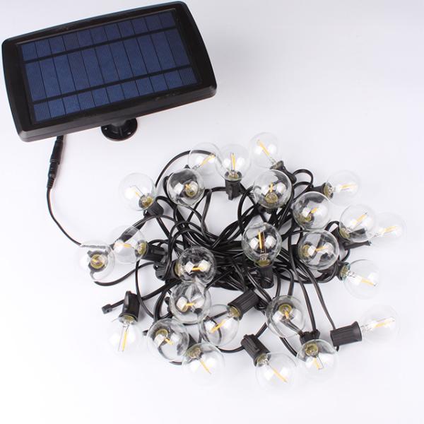 Outdoor Decoration Christmas Lights G40 Solar String Lights 25ft 25 bulb LED Bulb Featoon Lighting