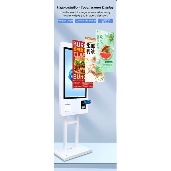 OEM ODM Self Ordering Kiosk 32 inch Interactive Burger King Self Service Kiosk