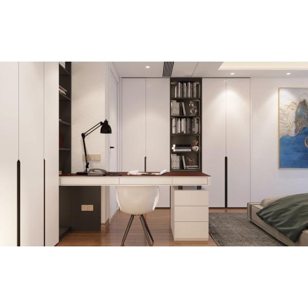 Anti-corrosión y seguro para la salud El armario de la habitación de los niños de acero inoxidable con escritorio integrado