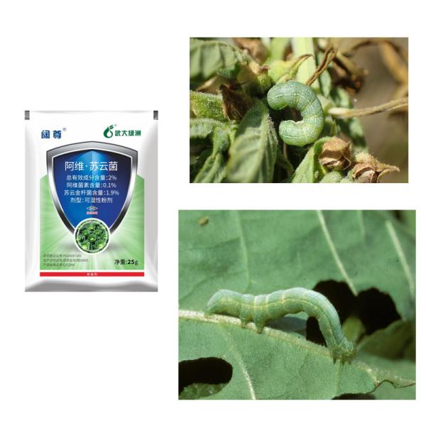 Microbial Chemical Natural Vegetable Insecticides For Plants 0.1% Abamectin + 1.9% Bt SC