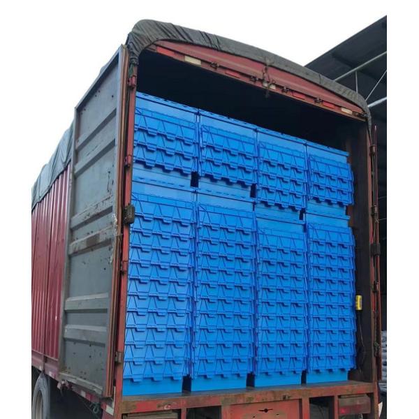 Stackable Plastic Attached Lid Containers Anti Skid Bottom