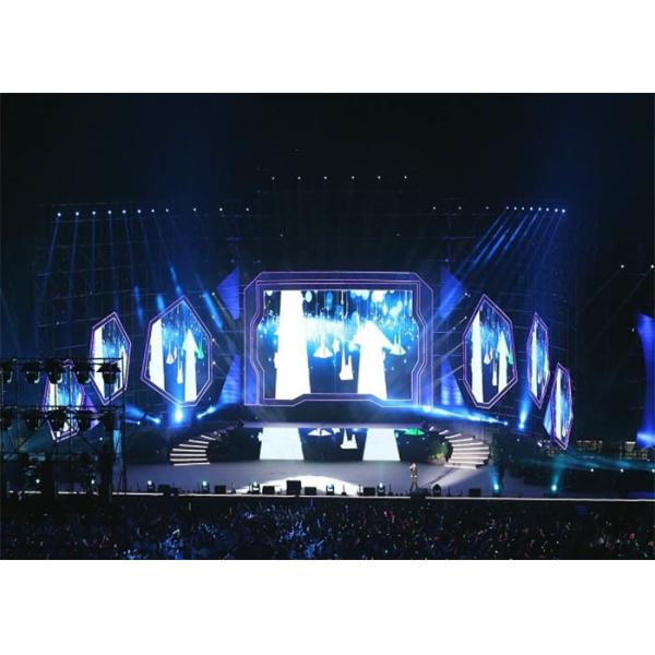 Light Weight Exterior Stage Rental LED Display With 640mmx640mm Aluminum Cabinet