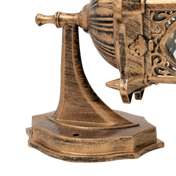 Hotel Bedside Lighting Postmodern long pole Round Glass Wall Lamp (WH-VR-115)