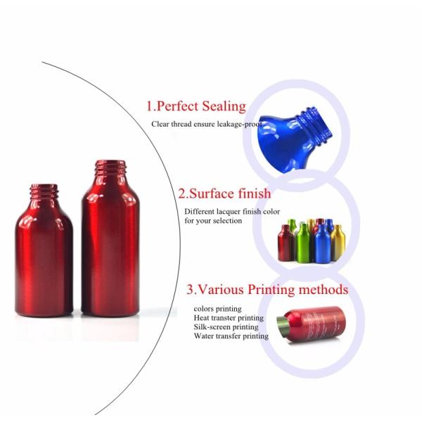 250ml 20mm Aluminium Cosmetic Packaging 4 Oz Aluminum Spray Bottle Bulk